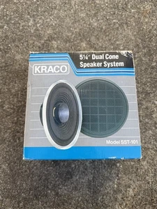 NEW Vintage Kraco SST-101 5 1/4 Dual Cone Flush Mount Speaker System Car Audio - Picture 1 of 5