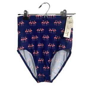 Neu mit Etikett! Talbots Miraclesuit Flamingo-Druck hoher Bund Bakiniunterteil Bademode Größe 6 - Bild 1 von 5