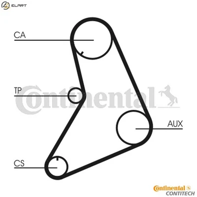 CINTURÓN DE DISTRIBUCIÓN CT687 PARA MITSUBISHI CHARIOT SPACE/WAGON CORDIA SAPPORO/Mk/II/€ 2,0 L Foto 1 de 4