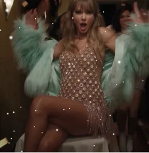Taylor Swift The Life of A Showgirl Mint Faux Fur Coat XL/2XL IN HAND - Bild 1 von 4