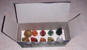 Ancienne ampoule lumineuse couleur sapin de Noël Mazda vintage années 30 en boit - Imagen 1 de 3