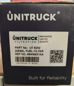 Unitruck Diesel Fuel Filter UT 8252 Ref No 68436631AA -NEW - Picture 1 of 1
