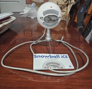 Logitech Blue Snowball Ice Plug Play USB Microphone White - Zdjęcie 1 z 1