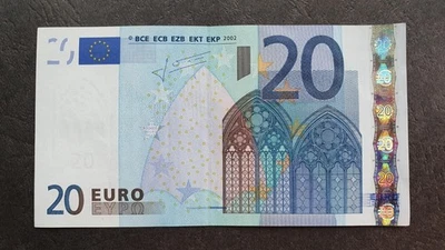 GERMANY  20 Euro 2002 X-serie, Trichet  Sign, XF  ...507, R004 - Image 1 of 4