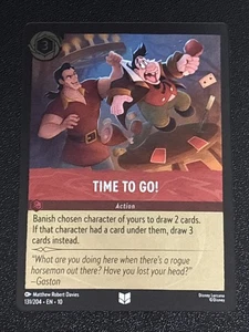 Disney Lorcana Whispers in the Well Time To Go! Cold Foil 131/204 NM - Picture 1 of 2