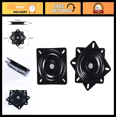 2 Pack 6.25" Swivel Plate Replacement for Bar Stools & Recliners, 360° Heavy Dut - Image 1 of 4