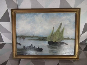 Ölbild auf Holz Chiemsee Impressionen Signiert Elisabeth Piwecki - Bild 1 von 4