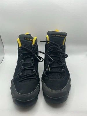 Size 5 (GS) - Jordan 9 Retro Mid Dark Charcoal University Gold 0126 - Image 1 of 4