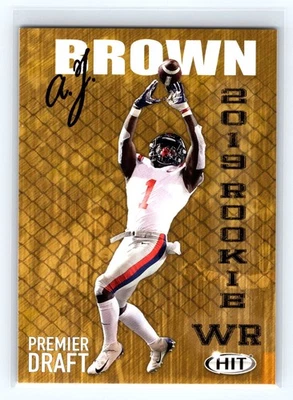 2019 SAGE HIT #34 A.J. Brown Ole Miss Rebels - Image 1 of 2
