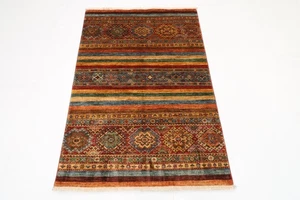 3 x 5 ft Turkish Shall RedArea Rug Afghan Traditional Hand Knotted oriental Rug - Picture 1 of 10