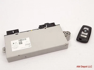 2011 BMW 535i 528i 550i F10 CAS 4 Control Module w Matching Key Fob 61356809374 - Image 1 of 4