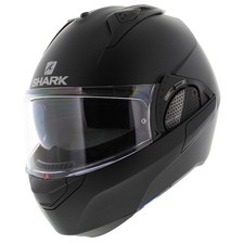 Casque Moduler Shark EVO GT Blank Black Noir Mat Protège Menton Basculable GR XS