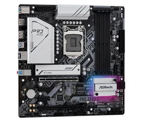 ASRock Z590M Pro Micro-ATX Moederbord Intel LGA1200 USB 3.2 DDR4 PCIe 4.0 Z590 - Bild 1 von 4