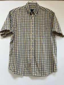 Basic Editions Men's Cotton Blend Button-down Short Sleeve Shirt Sz Large - Picture 1 of 9