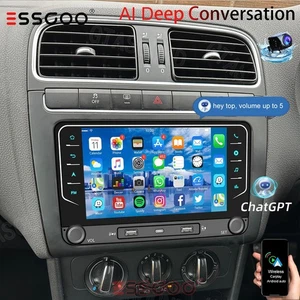 4+64G CarPlay For VW GOLF MK5 MK6 7"Car Stereo Head Unit AI Voice Control+Camera - Picture 1 of 16