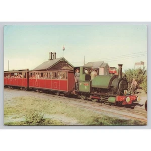 Talyllyn Railway Train Wharf Station Towyn máquina de vapor calibre estrecho postal - Imagen 1 de 2