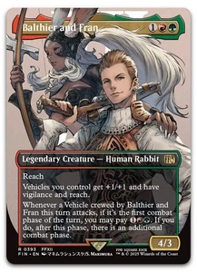 Balthier and Fran (0393) (Borderless) #393 (NM) Final Fantasy FIN Magic MTG - Picture 1 of 2