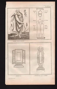 Gravure de Picart 1728 DHARMA DHAMMA ET ART DU JAPONS - Imagen 1 de 1