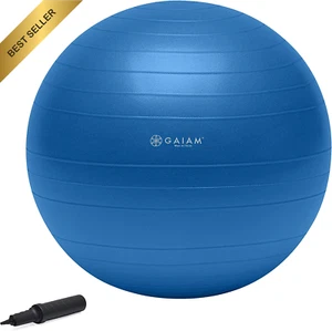 Total Body Balance Ball Kit Anti-Burst Yoga Workout +Pump - Picture 1 of 12