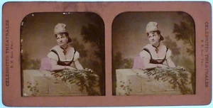 Lydie.Actrice.Théatre.Photo Stereo Jour-Nuit.Célébrités Théatrales B.K.Panoptiqu - Picture 1 of 4
