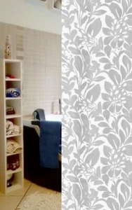 Nora Grey White/ Grau Weiss Textil Duschvorhang 180 x 200 cm. - Bild 1 von 3