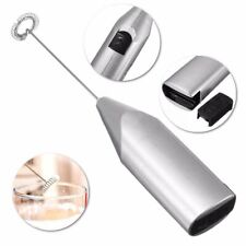 Electric Milk Frother Drink Foamer Stainless Steel Whisk Mixer Cream Blender