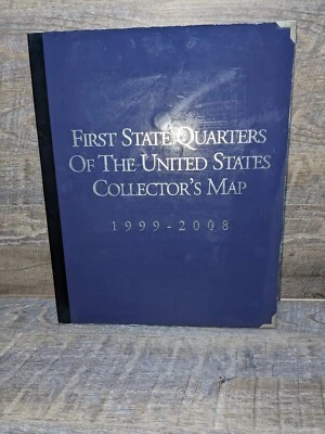 First State Quarters of the United States Collector’s Map 1999-2008 Conjunto Completo - Imagem 1 de 4