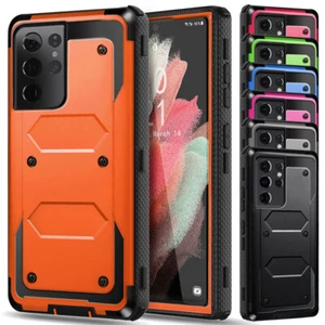 For Samsung Galaxy S21 Ultra/S21/+/ FE Dual Layer Case Shockprooof Rugged Cover - Picture 1 of 104