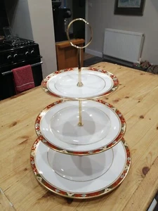 Royal Crown Derby CLOISONNE three tier cake stand - Picture 1 of 2