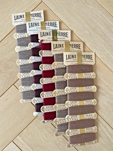Anciennes Plaquettes de Laine à repriser laine St Pierre Lyon Paris - Imagen 1 de 3