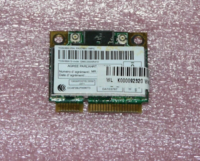 Realtek RTL8191SE Toshiba P/N: PA3758U-1MPC Mini PCI-E WLAN 54 Mbps 802.11b/g - Bild 1 von 2