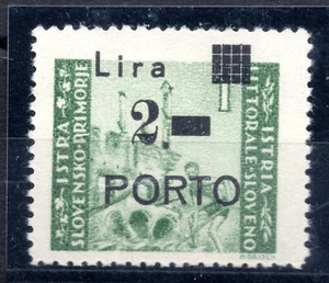 Istria Occ. Jugoslava - Segnatasse Lire 2 su 1 soprastampa fortemente spostata - Picture 1 of 1
