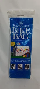 Vtg Jeanmarie JUMBO BIKE Gift BAG, 5' x 6.6' L, Easy Way to Wrap LARGE Gifts! - Picture 1 of 4