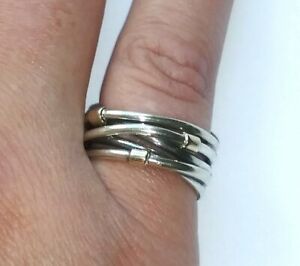 PANDORA Band Rings without Stone Sterling Silver Fine Rings for 