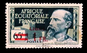 French Equatorial Africa / 1940 / Libre Surcharge / Used - Picture 1 of 1