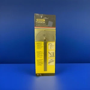 GENERAL TOOLS STEEL PROTRACTOR. FOR MACHINIST, DRAFTSMAN & MECHANICS #17/22018 - Picture 1 of 2