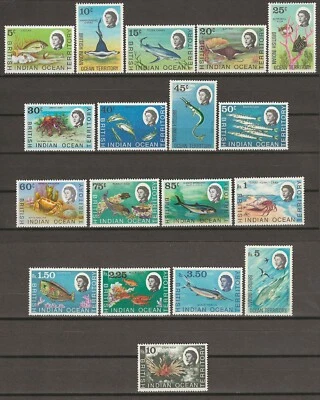 BRITISH INDIAN OCEAN TERRITORY 1968/70 SG 16/30 MNH - Image 1 of 2