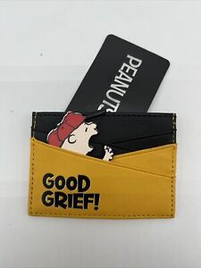 New Peanuts Charlie Brown Card Case Wallet Good Grief! Snoopy