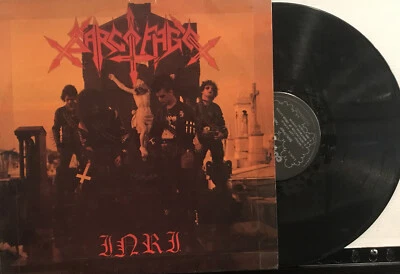 Sarcófago – I.N.R.I. LP 1987 Cogumelo Produções – COG007 VG/VG+ [Brazil] - Imagem 1 de 4