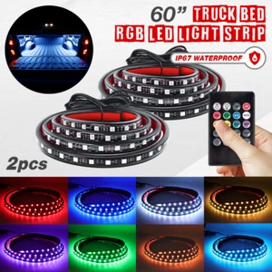 2pc Light Strips 90-LED RGB Style Remote For Silverado 1500/2500 Truck Accessory - Picture 1 of 6