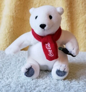 McDonalds 2002 Holiday Coca Cola Eisbär Plüsch Ornament - Bild 1 von 6