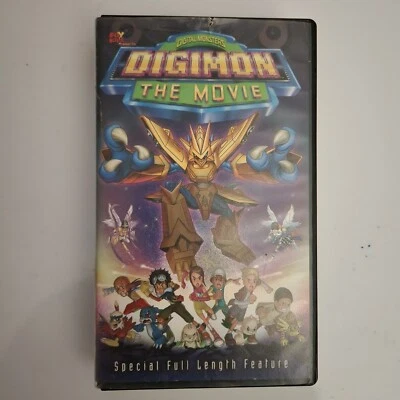 Digimon The Movie VHS Not For Sale Display Only Clamshell Hollywood Video Rare - Image 1 of 4