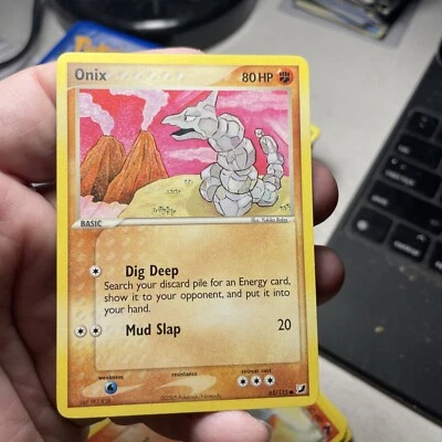 Pokemon EX Unseen Forces Common Card - Onix 65/115 - Image 1 of 2