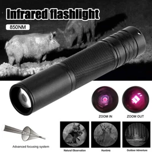 Hunting IR 850nm night Vision light Infrared Led Flashlight Zoomable Illuminator - Picture 1 of 11