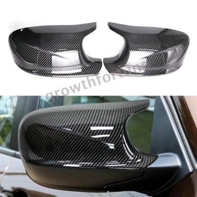 Tapa de cubierta de espejo retrovisor de puerta de fibra de carbono estilo M para BMW X1 E84 X3 F25 2010-2013 Foto 1 de 4