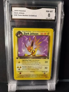 2000 Dark Jolteon #38 Team Rocket First Edition GMA 8 NM-MT Non Holo - Picture 1 of 2