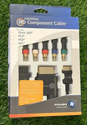 Power A HD Component Cable for PS3 PS2 Wii Xbox 360 - Brand New In Box Sealed - Image 1 of 3