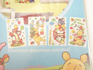 Disney Winnie the Pooh removable self-stick room wall appliques 76 stickers