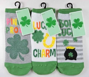 St. Patricks Day Menge 3 Stück Crew Socksborn Glücksbringer grün kneifensicher NEU - Bild 1 von 2