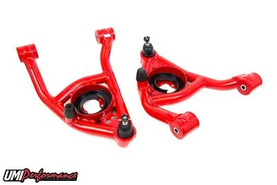 Kit de brazos de control delanteros inferiores UMI Performance 64-72 GM A-Body buje de poli rojo Foto 1 de 4
